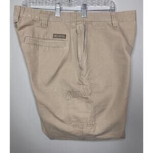 Columbia Sportswear Men’s Khaki Cargo Chino Pants 36 Beige Tan Fishing‎ Hiking